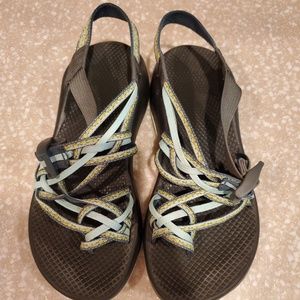 Chaco Blue triple strap size 9